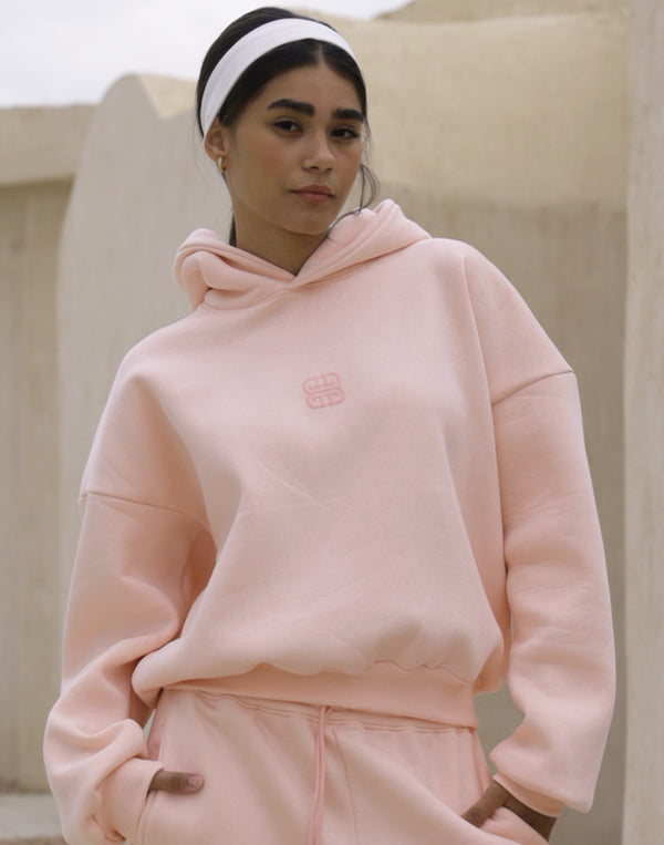 Unisex Hoodie in Light Pink