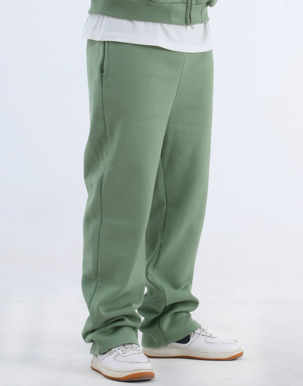 Unisex Wide Leg Sweatpants in Matcha