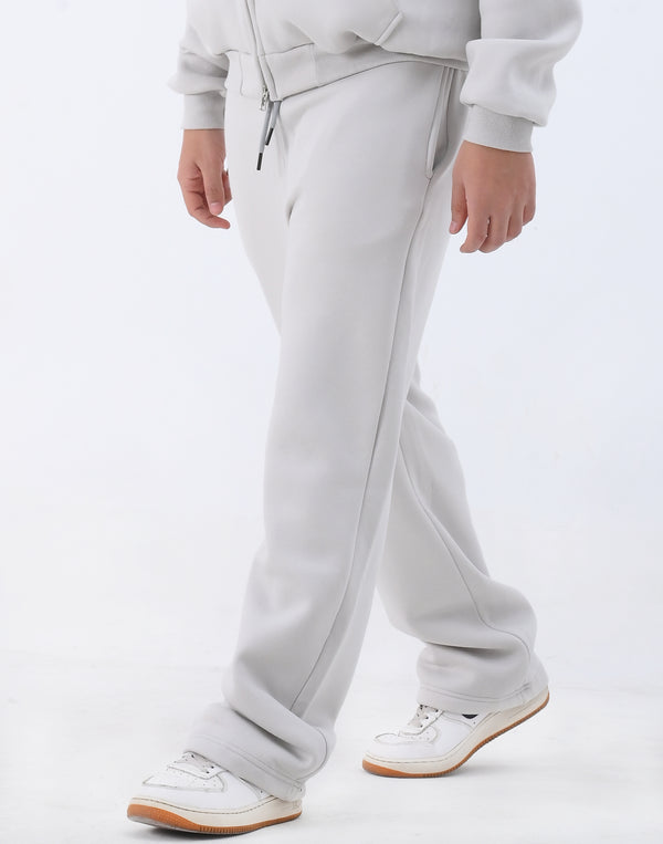 Unisex Wide Leg Sweatpants in Silver